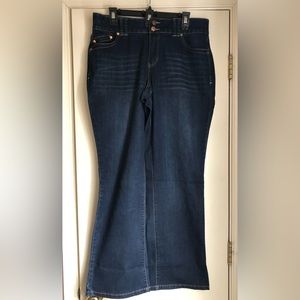 Lane Bryant Bootcut Blue Jeans w/ built in tummy control